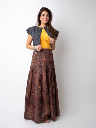 Rowany Polka Dot Gray Vest