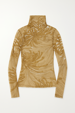 Beverly Flowered Orange Second Skin Blouse
