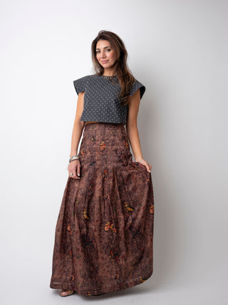 Rowany Polka Dot Gray Vest