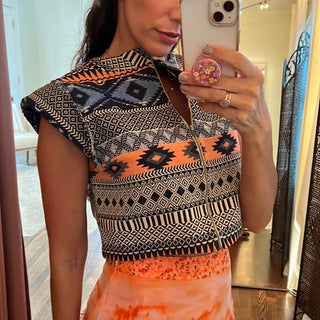 Olina Jacquard Vest