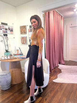 Florence Second Skin Turtleneck Sunset Blouse