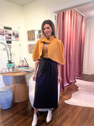 Juneau Shawl Wool Yellow Top