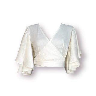 Jonesboro Crepe BatSleeves OffWhite Top
