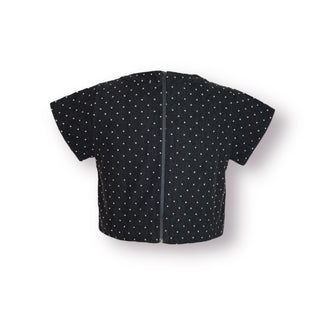 Rowany Polka Dot Gray Vest
