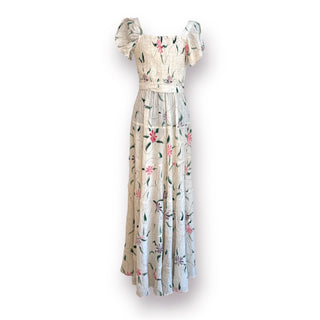 Santa Ana Wrap Tassels Hand Painted Floral Dress