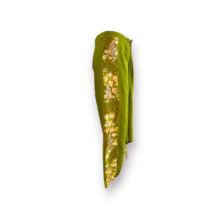 Visalia Hand Embroidered Green Pants
