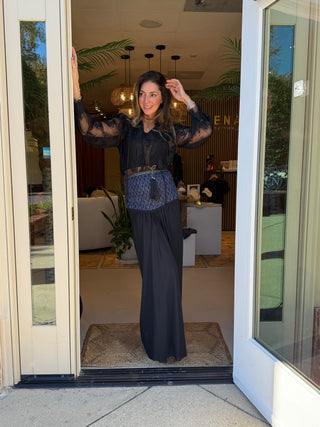 Guilford V-Waist Bluish Skirt/Dress