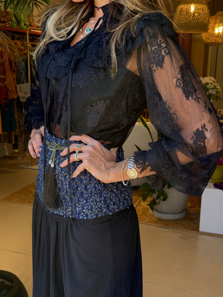 Guilford V-Waist Bluish Skirt/Dress