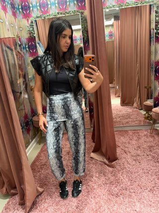 Honaunau Animal Print Graphite Pants