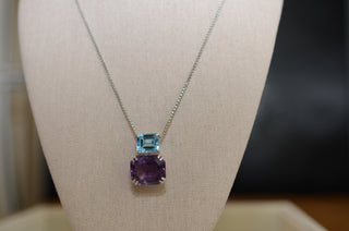 Julie Topaz & Amethyst Necklace