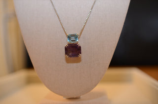 Julie Topaz & Amethyst Necklace