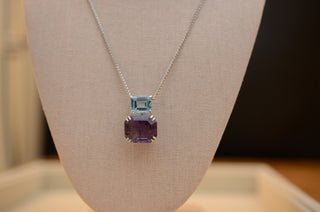 Julie Topaz & Amethyst Necklace