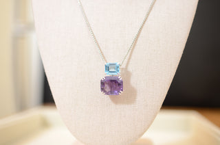 Julie Topaz & Amethyst Necklace