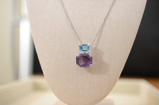 Julie Topaz & Amethyst Necklace