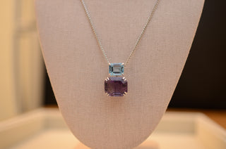 Julie Topaz & Amethyst Necklace