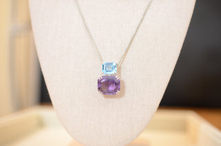Julie Topaz & Amethyst Necklace