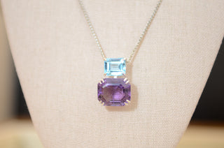 Julie Topaz & Amethyst Necklace