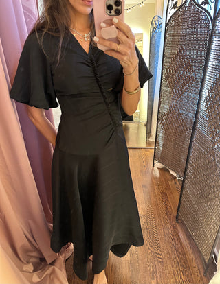 Romina Long Black Dress