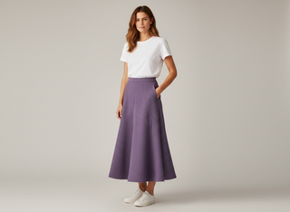 PompanoBeach Crepe  Skirt