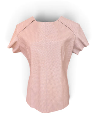 Belvidere Faux Leather Blouse