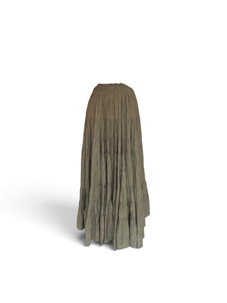 Cahokia Multi-Layers Moss Green Skirt