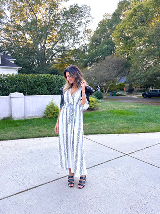 Whymsical Belted, Garlands, Sparkles, OffWhite Dress