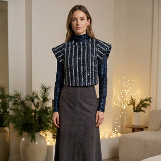 Norwalk Suede Grayish/Brownish Skirt