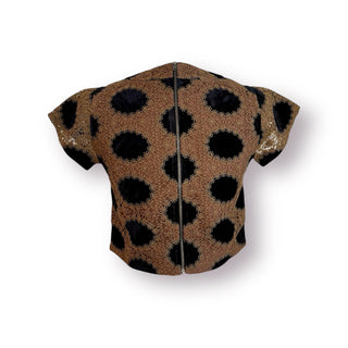 Stockton Brown Lace Black Velvet Vest