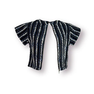 Santa Clara Embroidered Black & Blue Vest