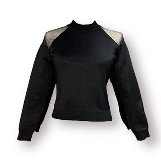 Costamesa Knitted Sheer Shoulders Blouse