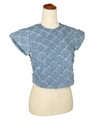 Breckenridge Texturized Diamond Blue Vest