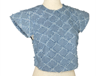 Breckenridge Texturized Diamond Blue Vest