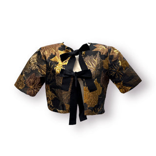 NewBritain Brocade MapleTree Short Sleeve Jacket