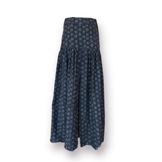 LakeWales Pleats, Front Slit, Textured Snow-Icon Charcoal Skirt