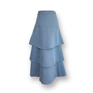 Naples Layers, Yoke, Blue/Brown Skirt