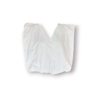 WhiteSprings Cotton Vcut Sleeveless Off White Top