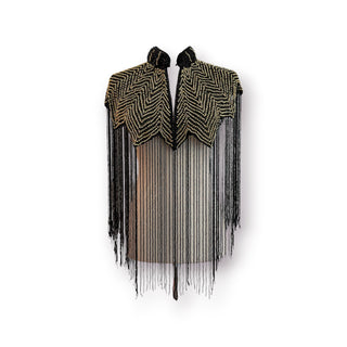 Palmdale Beaded Black&Gold / Black&Silver Cape