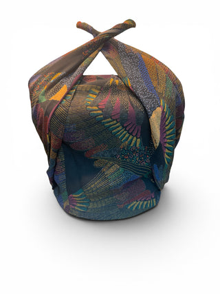 Warners Wrap Multicolor Birds Silk Top