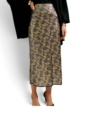 Kewanee Sequins Pencil Skirt