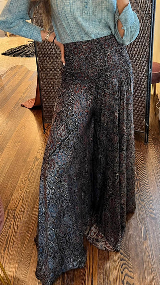 Nevaeh Broad Waist, Asymmetrical Hem Pants