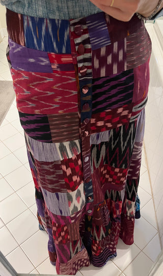 Neri button down skirt