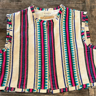 T&T cotton jacquard vest