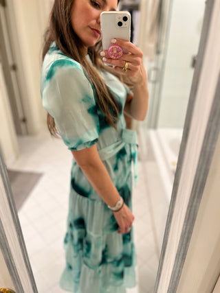 Malandra Tie Dye Silk Dress