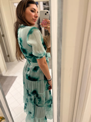 Malandra Tie Dye Silk Dress