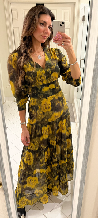 Noelle tie dye cutouts dress