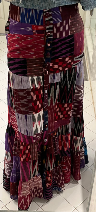 Neri button down skirt